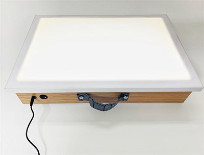 Tiryakiart 35x50 cm Led Işıklı Flexi Hat Yazı Masası Küçük Kayın