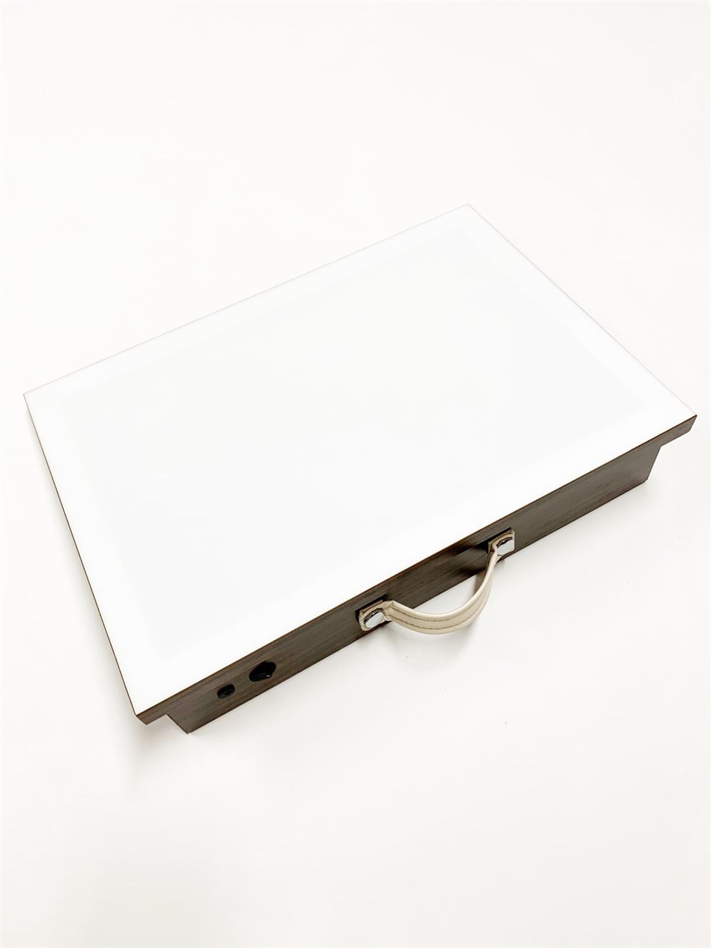 Tiryakiart 35x50 cm Led Işıklı Flexi Hat Yazı Masası Küçük Ceviz